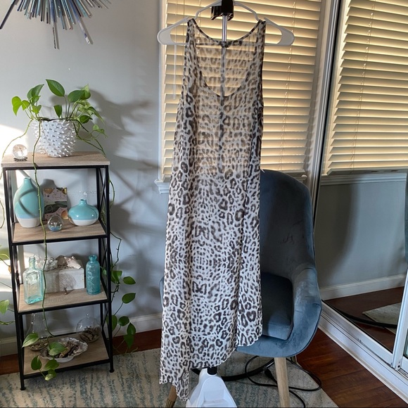 Guess sheer asymmetrical high low dress - Picture 3 of 5